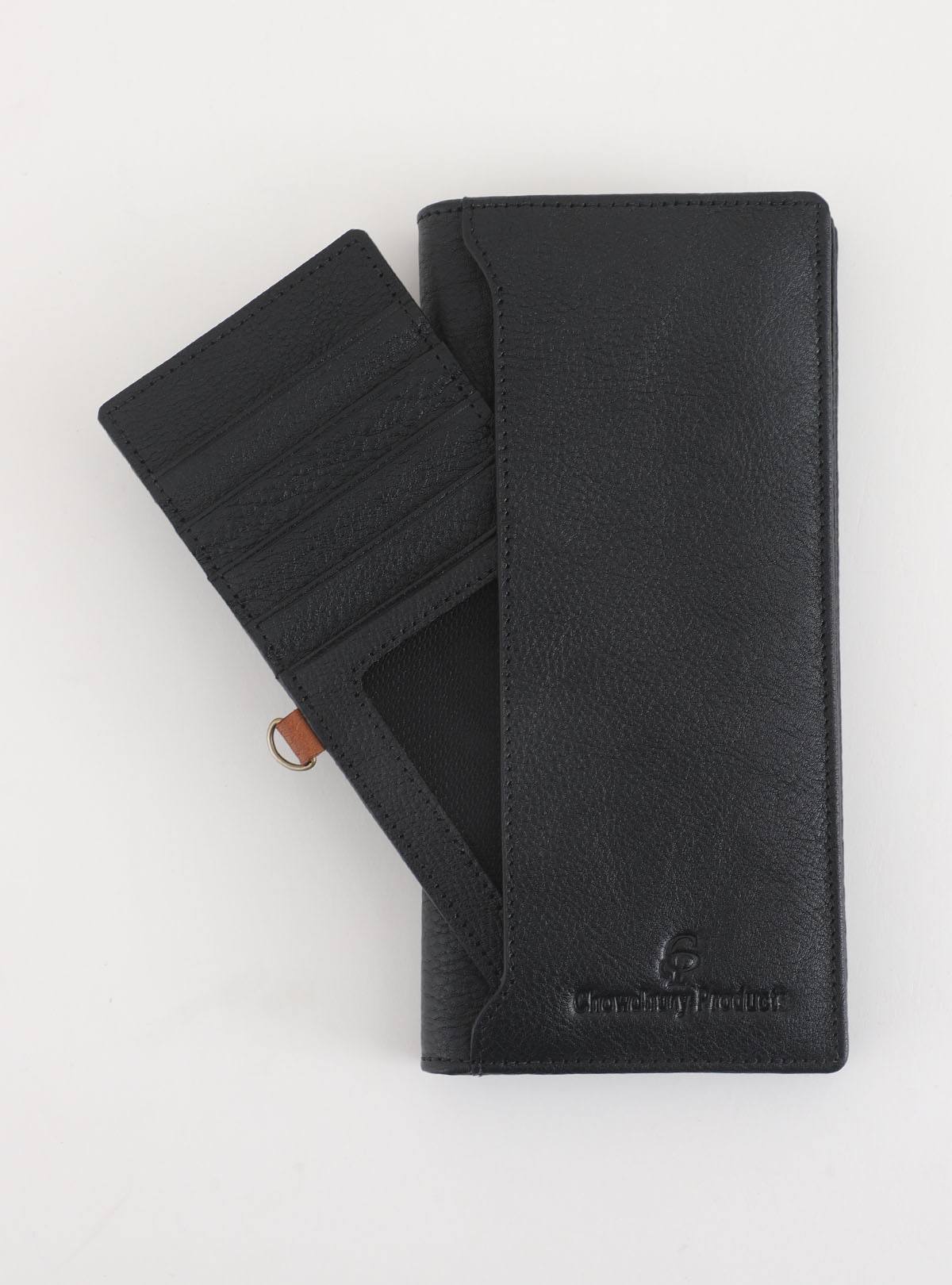 Leather long wallet